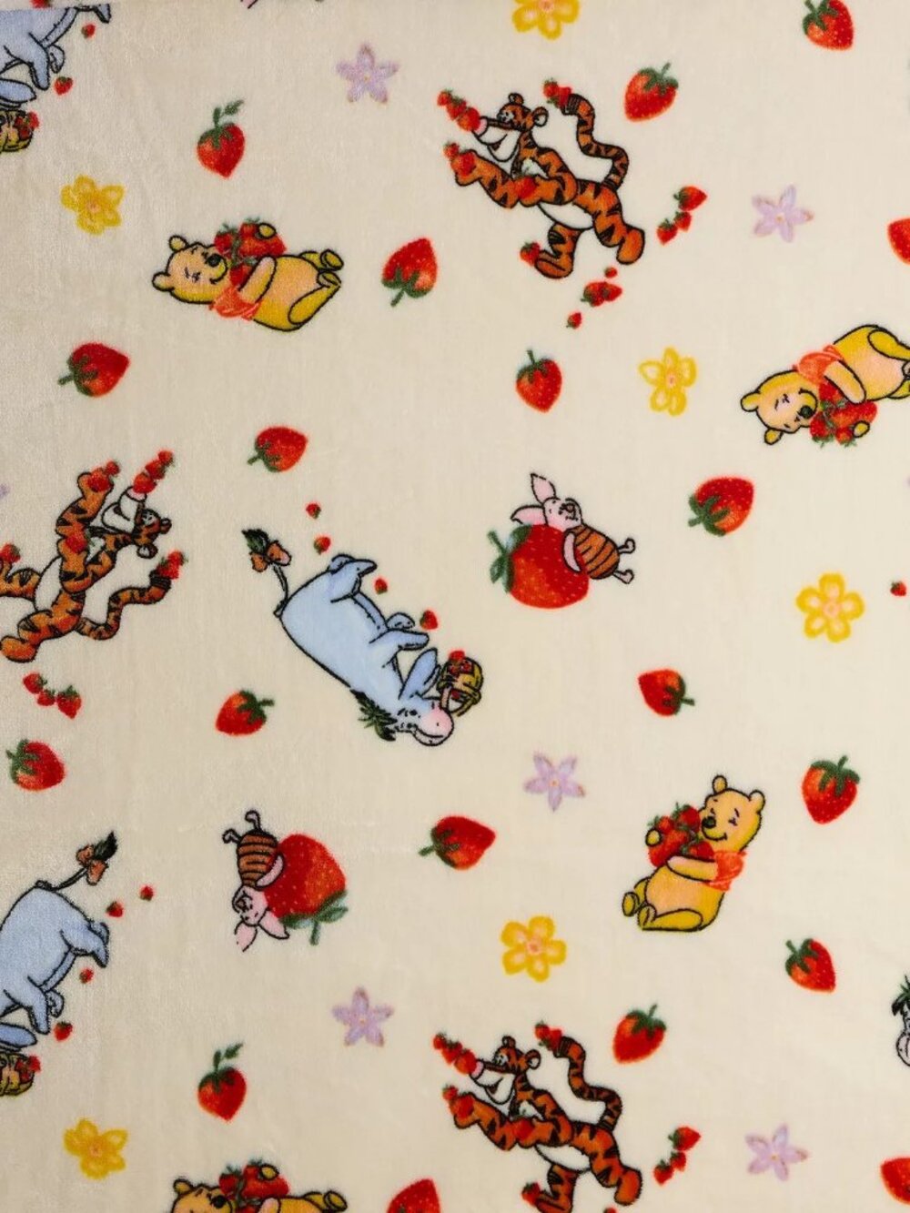 BRAND NEW Winnie the Pooh Soft Plush Throw Blanket Pooh Eyeore Tigger  60" X 72"